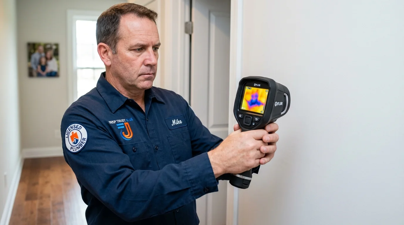 Thermal imaging leak detection by Johns Plumbing LLC in Odon